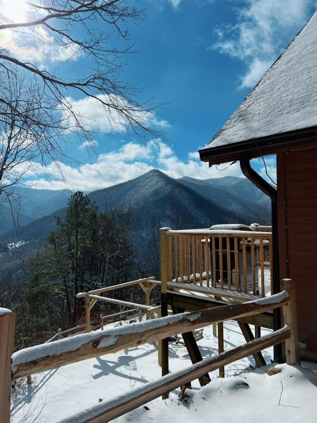 Maggie Valley Cabin With Beautiful Mountain Views, Hottub, Pet Friendly, Gameroom, Fireplace Esterno foto